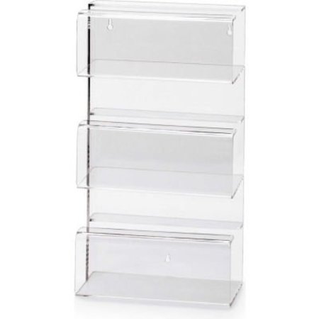 OMNIMED Omnimed® 305328 Triple Top Open Acrylic Glove Box Holder, 10-1/4"W x 5-3/4"D x 18-1/4"H 305328